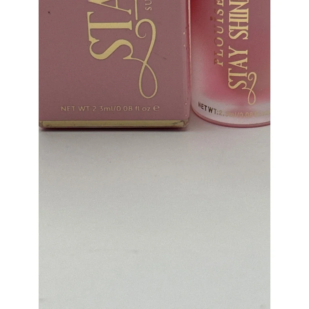 PLouise Silky Serum Peach Spirit & Stay Shining‎ Lip Oil Peach Paradise Keychain